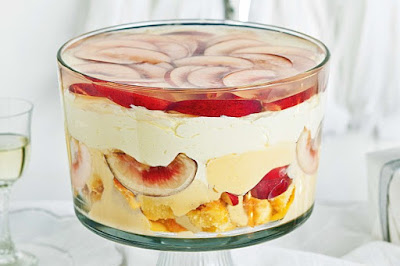 White nectarine and rosewater trifle desserts recipes White nectarine and rosewater trifle desserts recipes