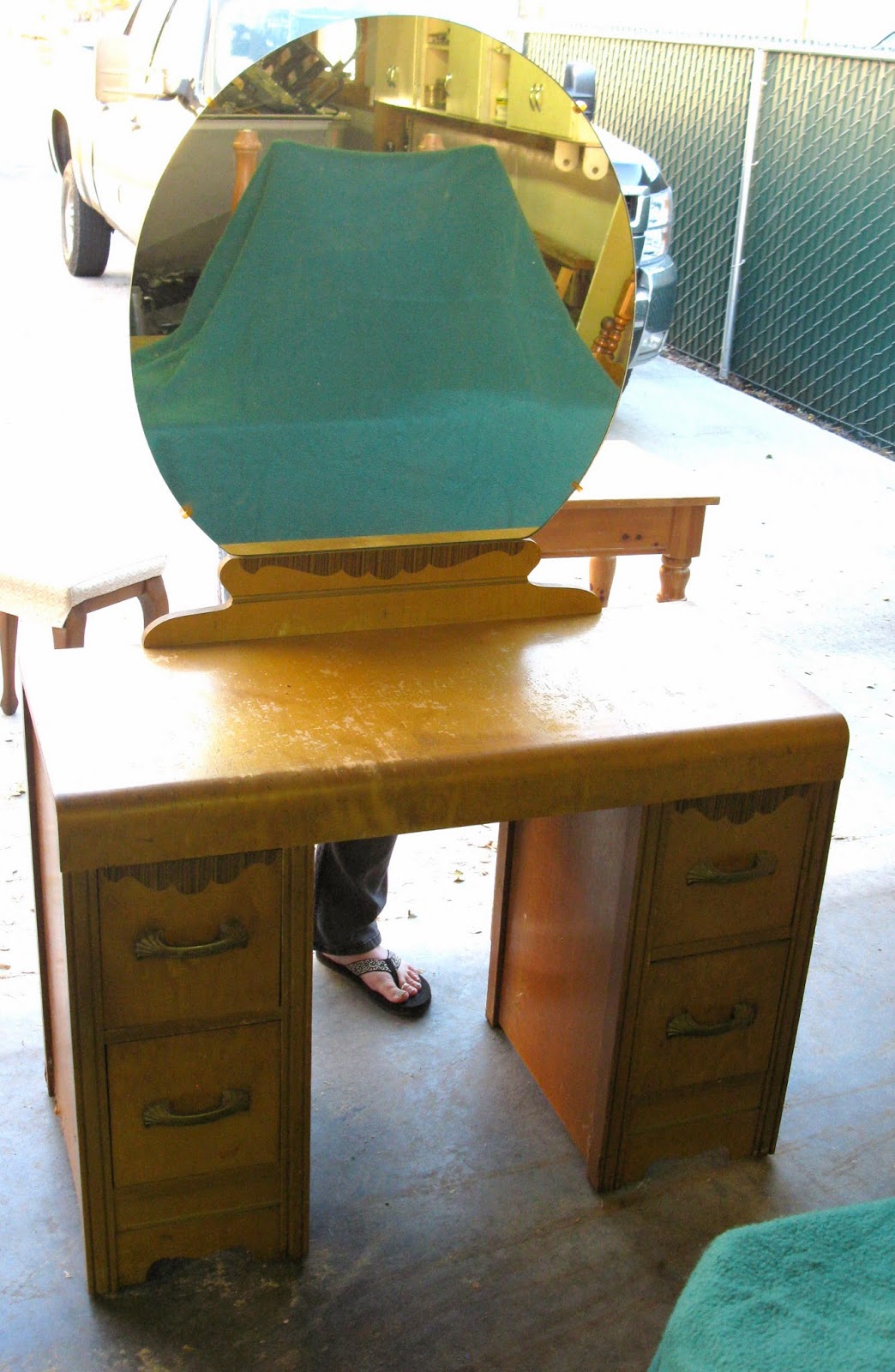 The Copper Rabbit Transforming an Art Deco Waterfall Vanity