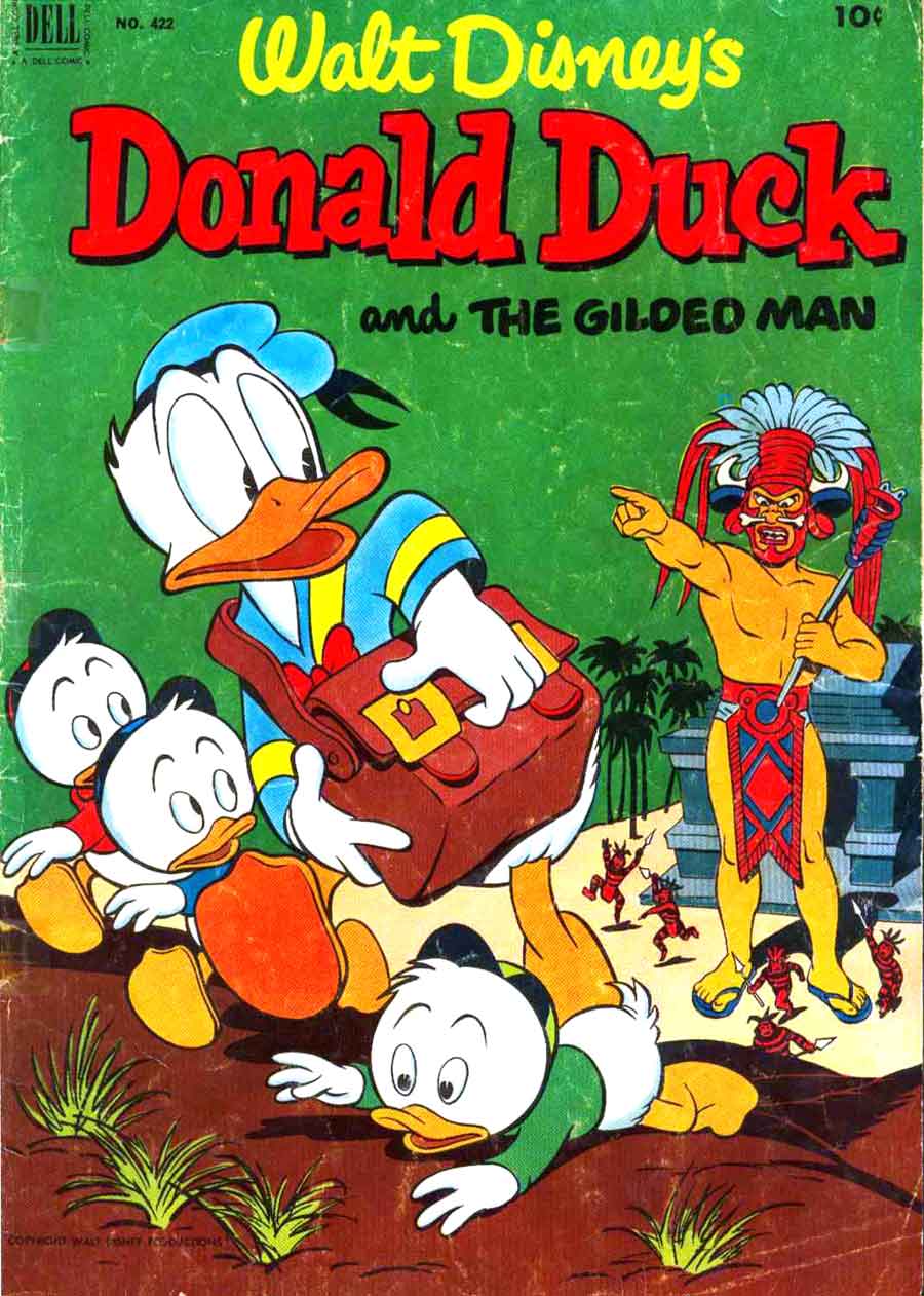 Donald Duck / Four Color Comics v2 #422 - Carl Barks 1940s comic book cover art