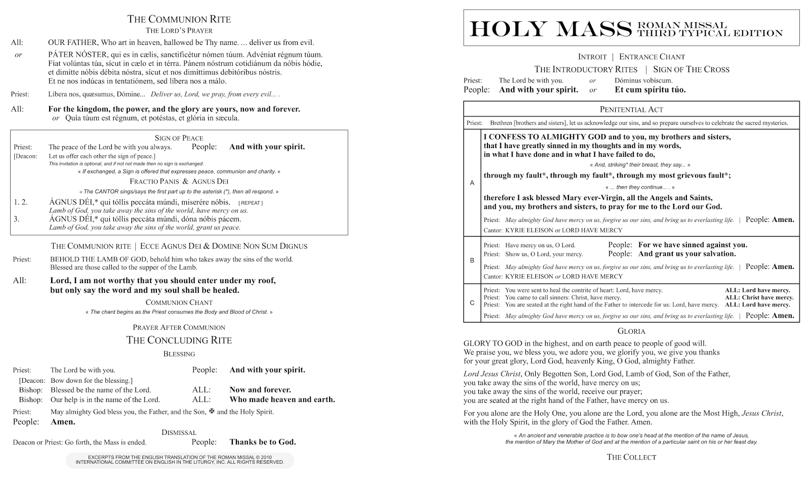Latin Mass Texts 42