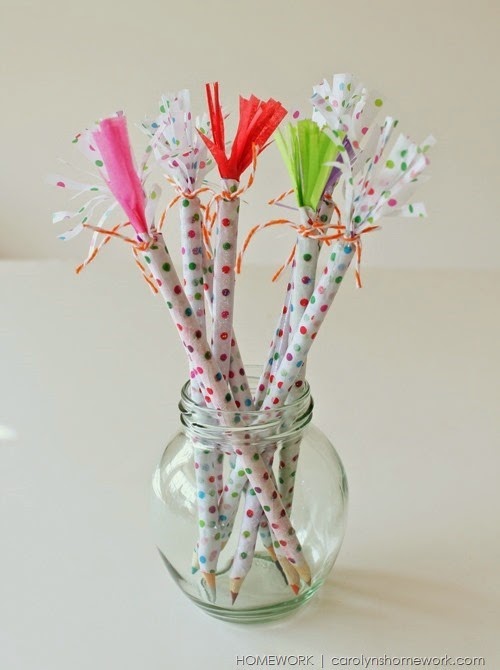 Munchkins and Mayhem Tissue Wrapped Pencils