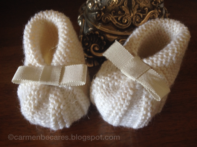 BOOTIES. PATUCOS BEBE. ( dos agujas). KNITTED TUTORIAL