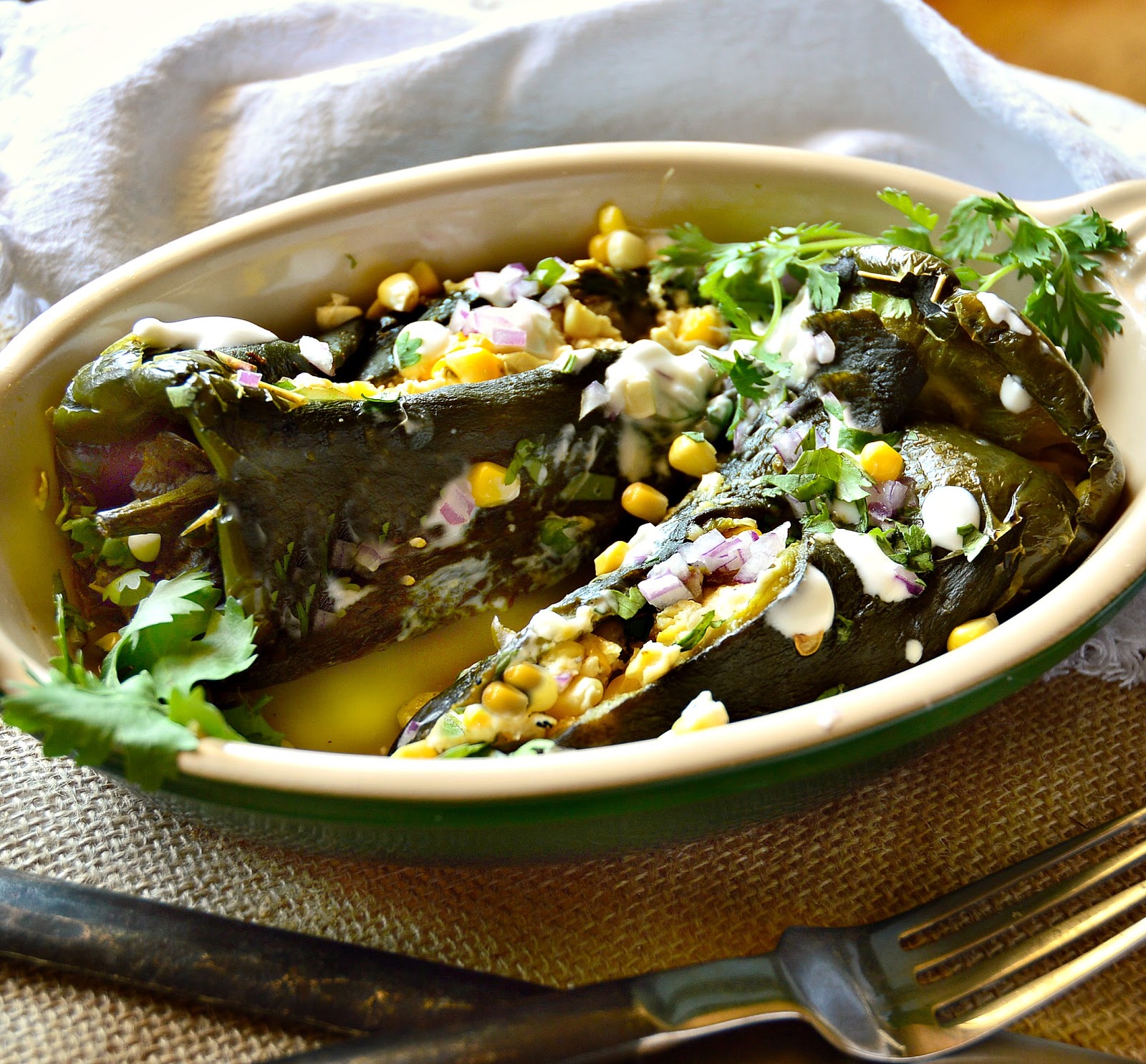 Stuffed Poblano Peppers with Goat Cheese and Corn This Is How I Cook