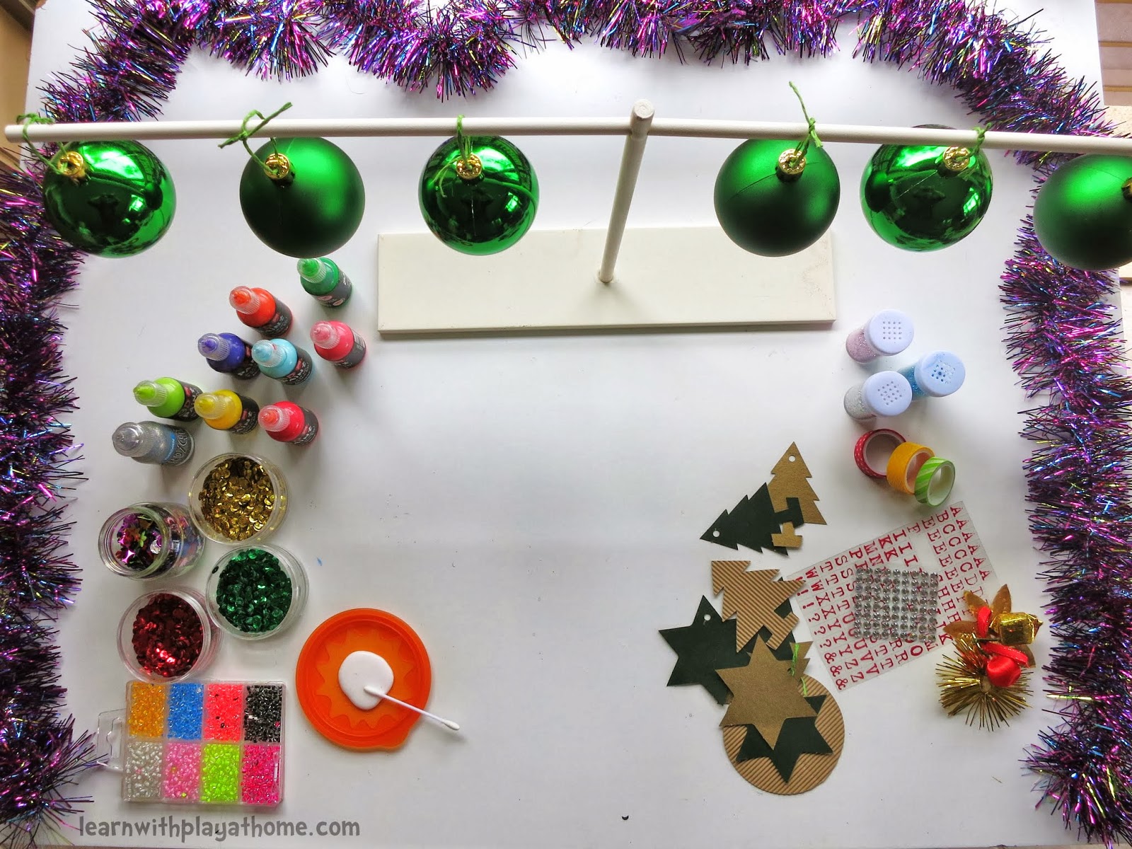Learn with Play at Home Christmas Decoration Creation Station