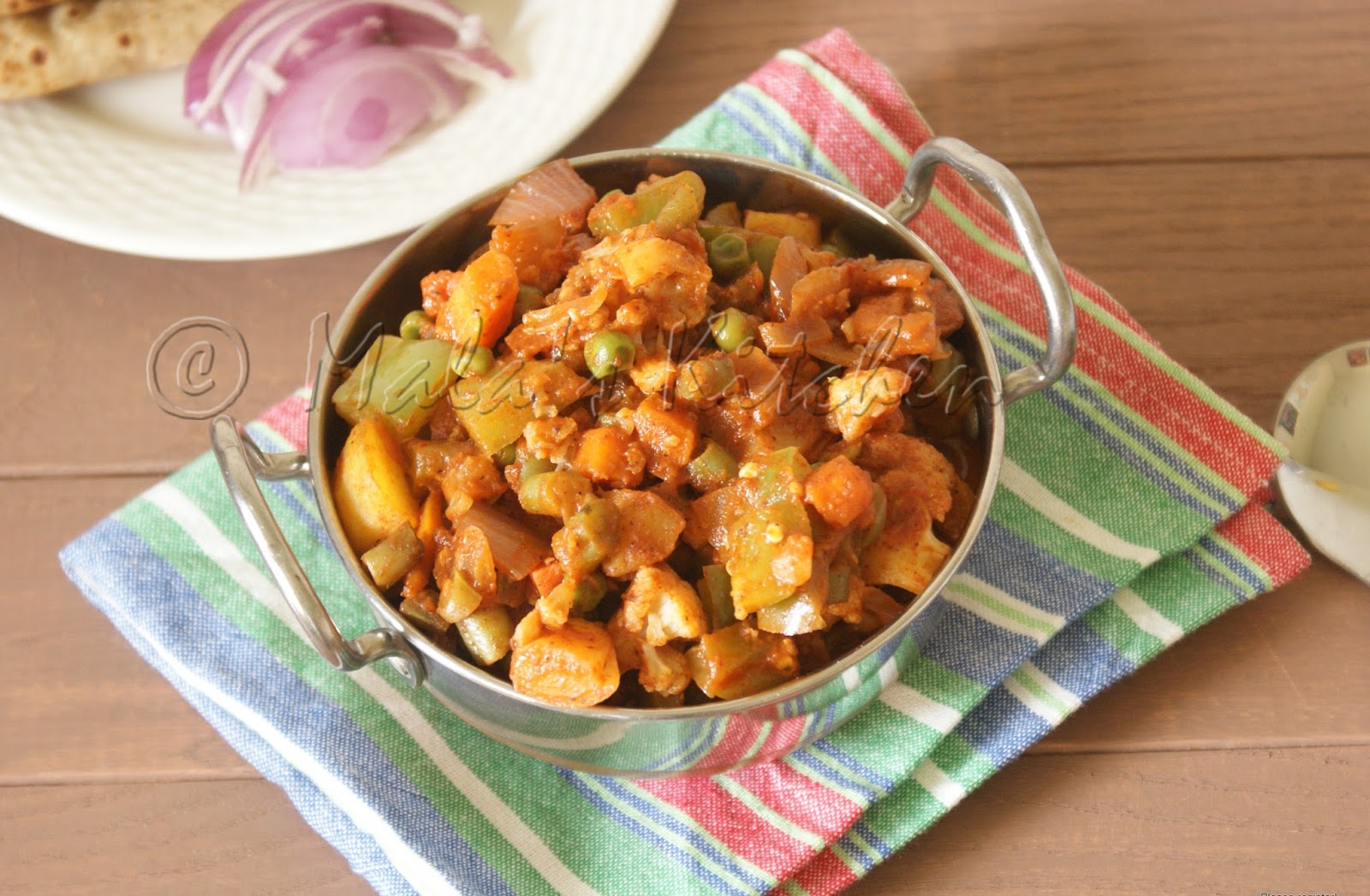 Kadai Vegetable Kadai Sabzi MalasKitchen