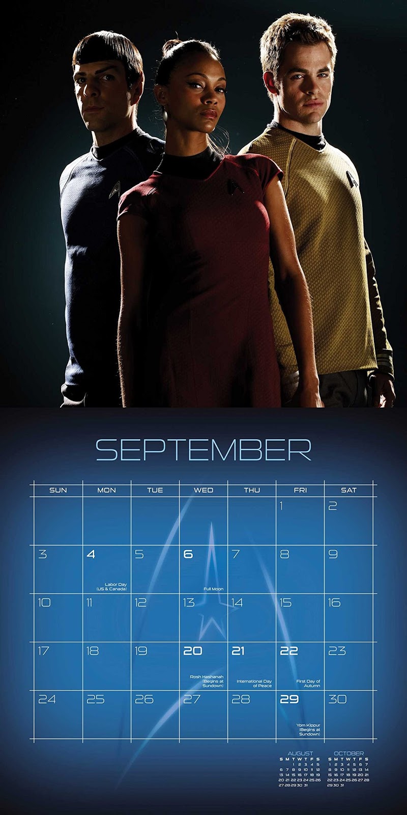 Star Trek 16 Month Stardate 2016 Executive Engagement Calendar NEW UNUSED 