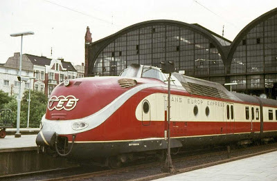TEE - marcou história na Alemanha este trem é considerado a Pai do ICE um dos mais rapidos trens