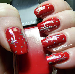 nail christmas silver designs stars nails cheer xmas holiday holly star thanksgiving winter pointless cafe simple manicure easy plaid