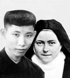 St. Therese of Lisieux  and brother Marcel Van