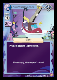 My Little Pony Awkward Silence Absolute Discord CCG Card