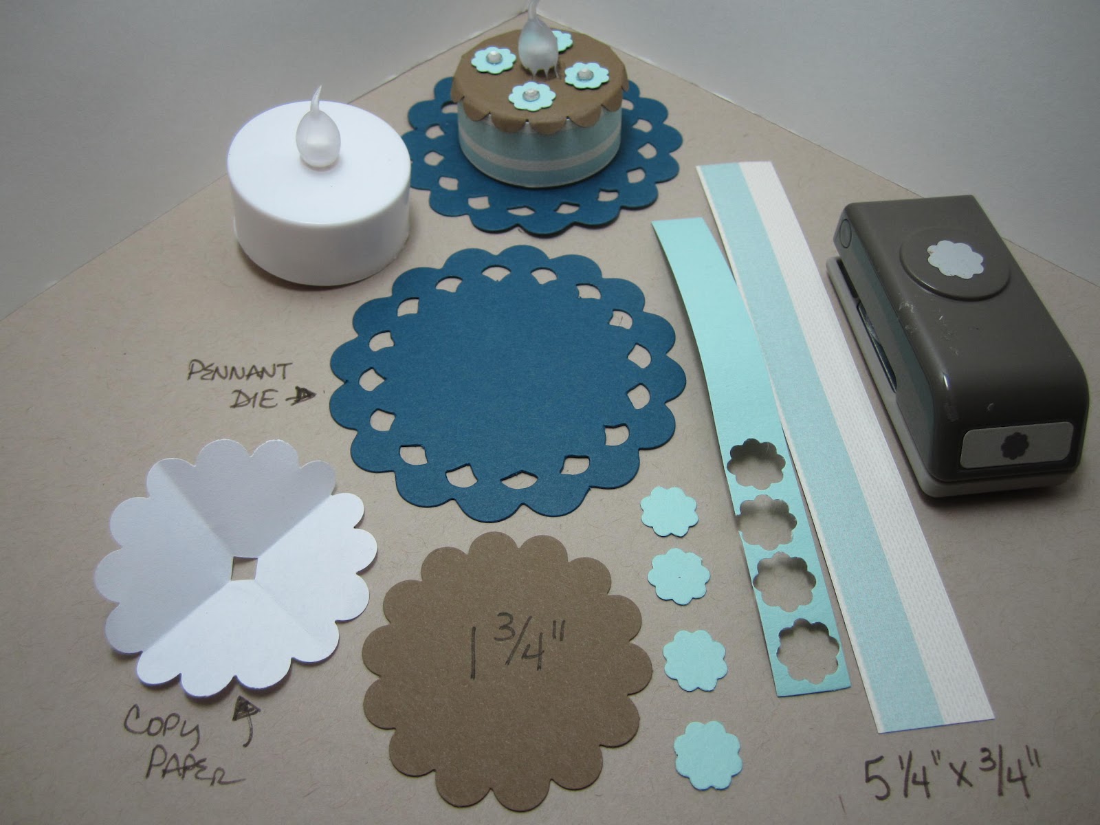 Goin' Over The Edge Flameless tea light birthday cake