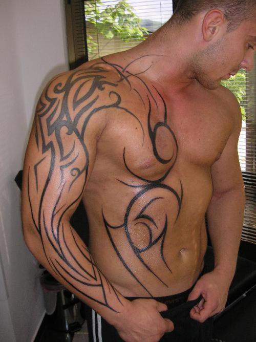 tribal tattoo designs for men half sleeve tribal tattoos for men arm chest tribal tattoos for men arm blue skull 
