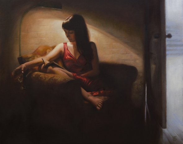As belas pinturas de mulheres com um toque renascentista de Tina Spratt Tina Spratt pinturas a óleo mulheres renascentistas