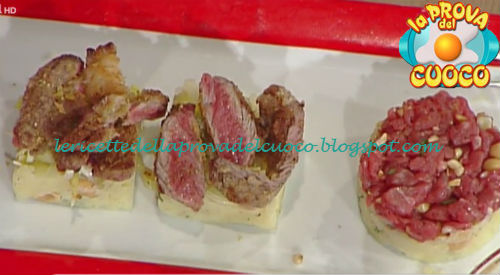 Bistecca cotta e cruda ricetta Natale Giunta Bistecca cotta e cruda ricetta Giunta da Prova del Cuoco