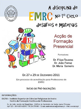 Formação para professores em EMRC no 1º Ciclo