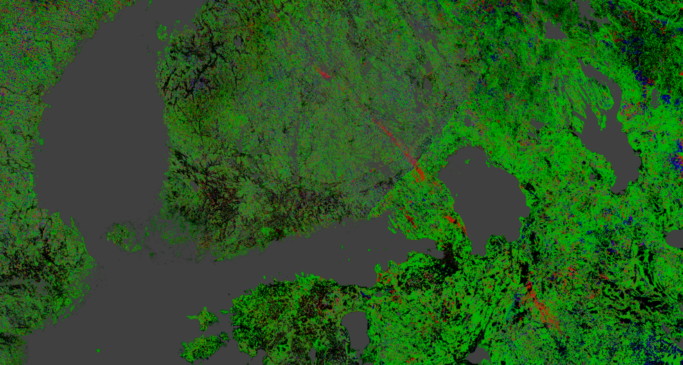 Kaarina Davis: Satelliittikuvista näkee metsien tilan