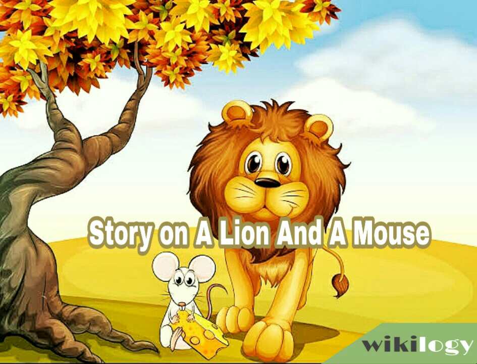 A Lion and a Mouse Story in English/ One good act deserves another
