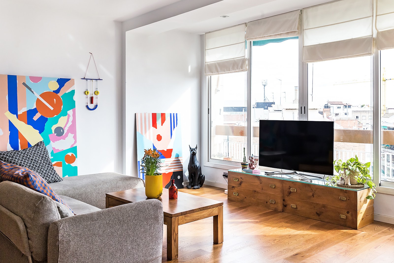 Decoración llena de vida en Barcelona