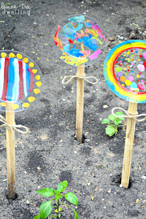 Painted Garden Flowers via www.lemontreedwelling.com