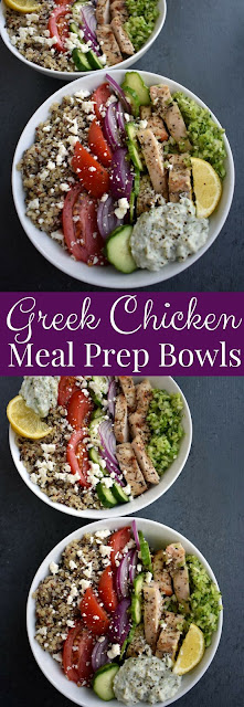 Greek Chicken Meal Prep Bowls Greek Chicken Meal Prep Bowls