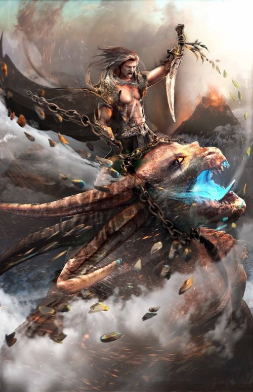 As detalhadas e realistas ilustrações de fantasia de Joseph C-Knight Joseph Joe C-Knight artstation deviantart arte ilustrações fantasia ficção mitologia sombria games