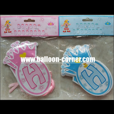 Bunting Banner HAPPY BIRTHDAY Bentuk Mahkota Bunting Banner HAPPY BIRTHDAY Bentuk Mahkota