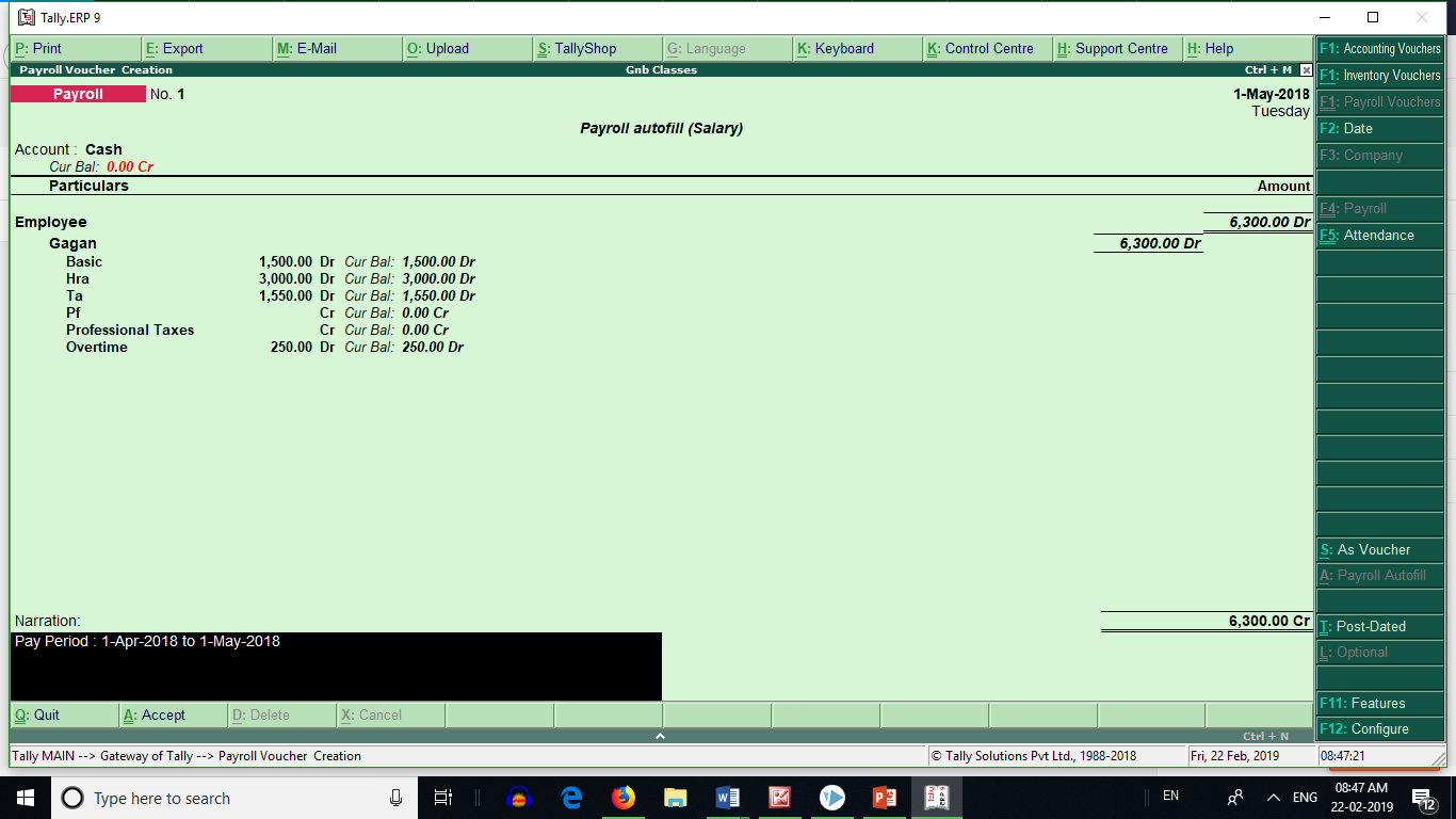 Payroll Accounting In Hindi payroll in tally erp9 in hindi Full Payroll