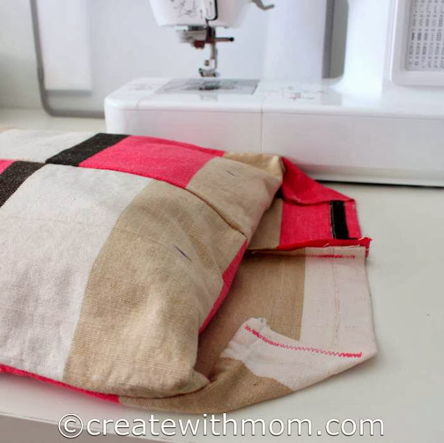 Create With Mom How to Stitch A Rectangle Cushion Cover For A Bedroom