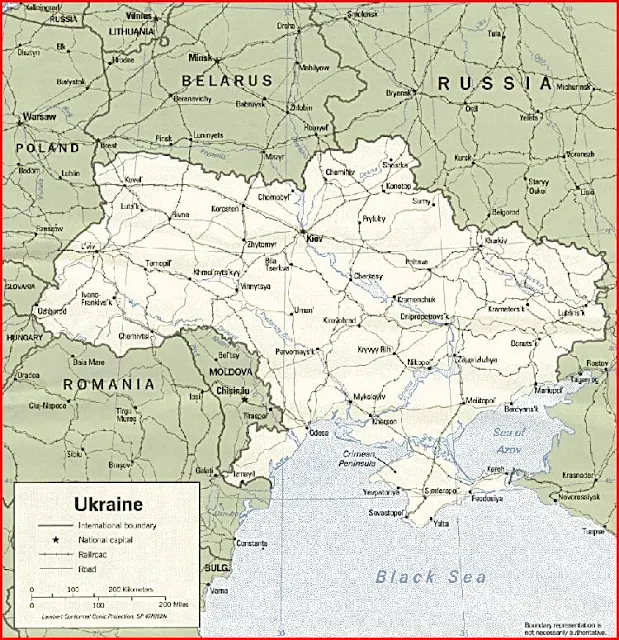 image: Ukraine Political Map