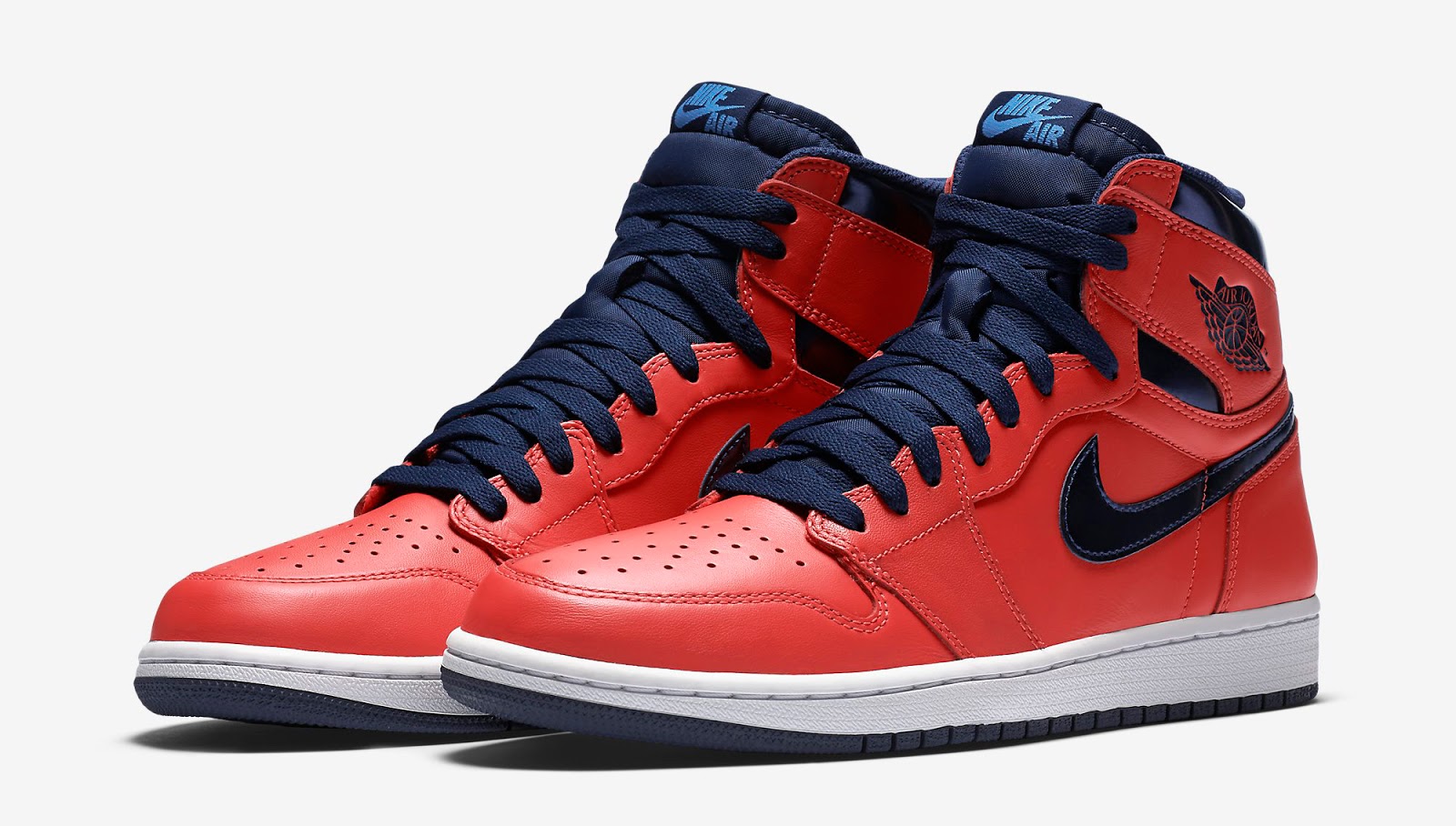 jordan 1 red and navy blue
