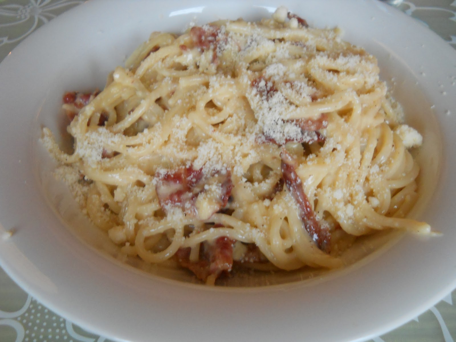 International Cooking: Italian pasta carbonara