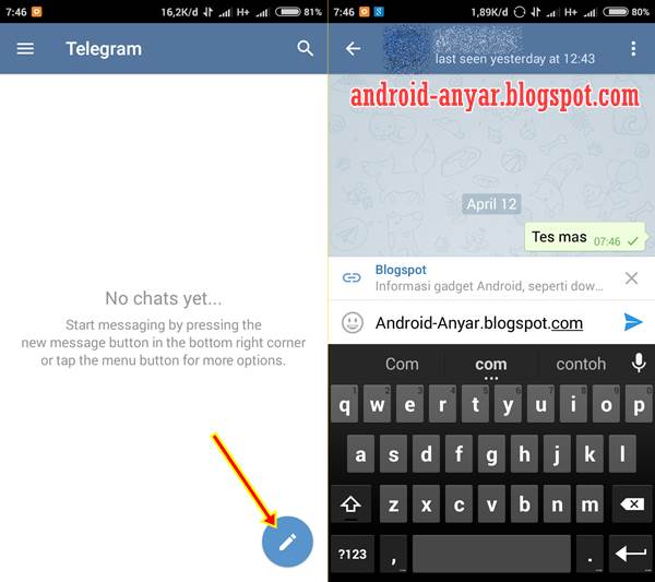Chatting dengan Telegram Cara Chatting dengan Aplikasi Telegram for Android