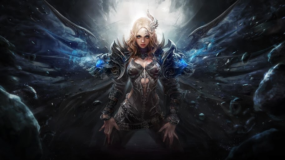 Fantasy, Girl, Demon, Warrior, 4K, #4.20