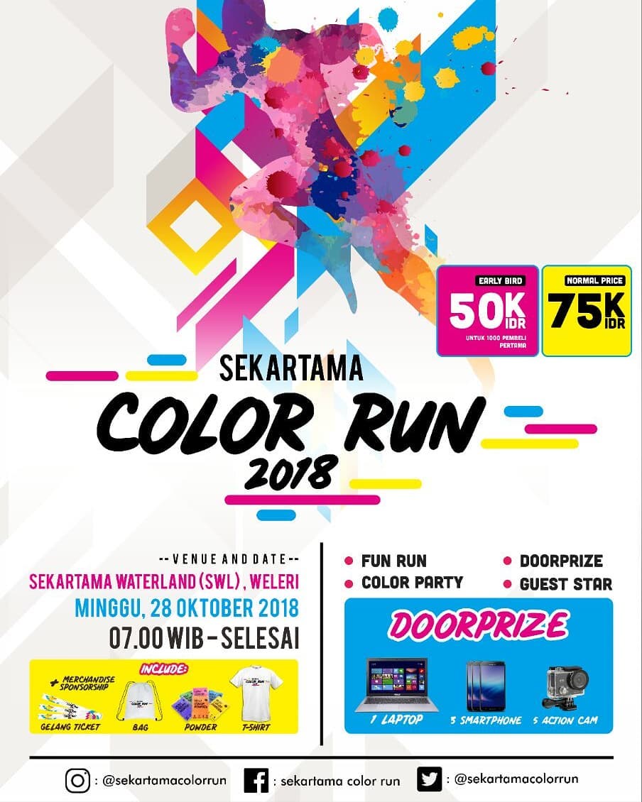 🔍 Sekartama Color Run • 2018 Sekartama Color Run • 2018
