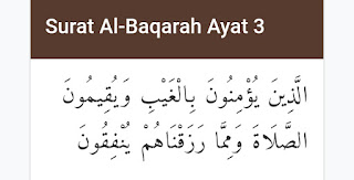 Surat Al-baqarah Ayat 3