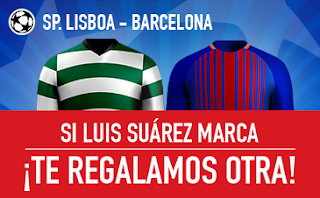 sportium promocion 25 euros Sporting Lisboa vs Barcelona 27 septiembre sportium promocion 25 euros Sporting Lisboa vs Barcelona 27 septiembre