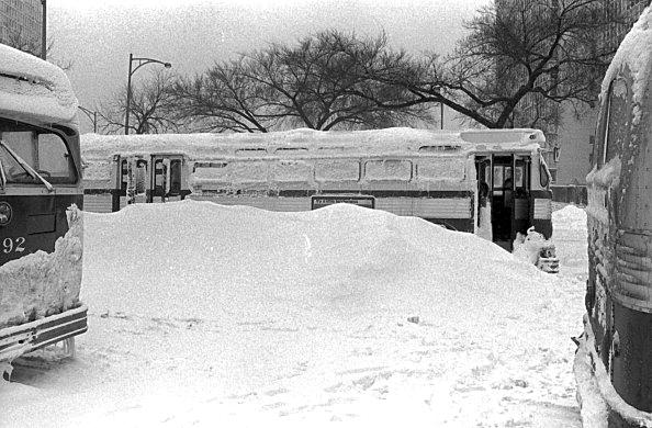 Fotografías de la tormenta de nieve de Chicago en 1967