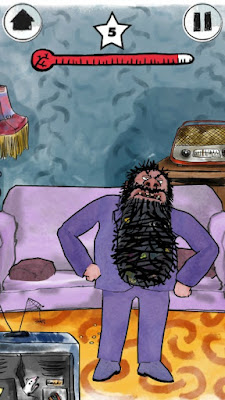 Roald Dahl's House of Twits App Now Available | Morgan's Milieu: Poke Mr Twit to gain points and make him angry.