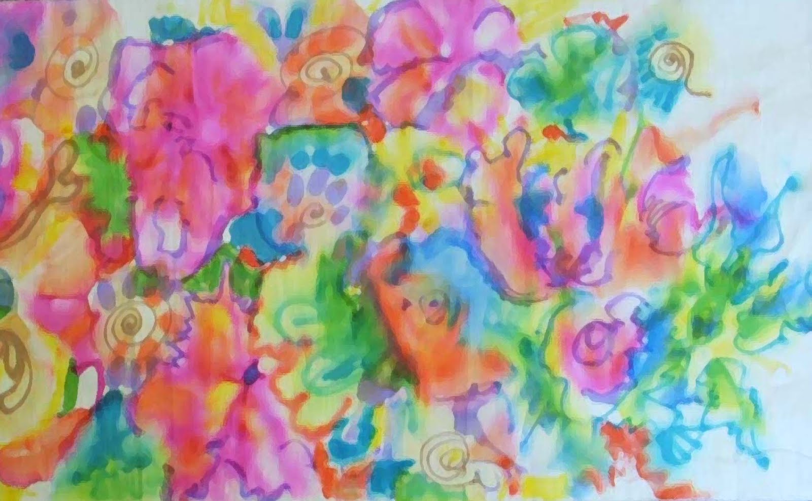 Linda Edkins Wyatt Fabric Design With Markers and Alcohol