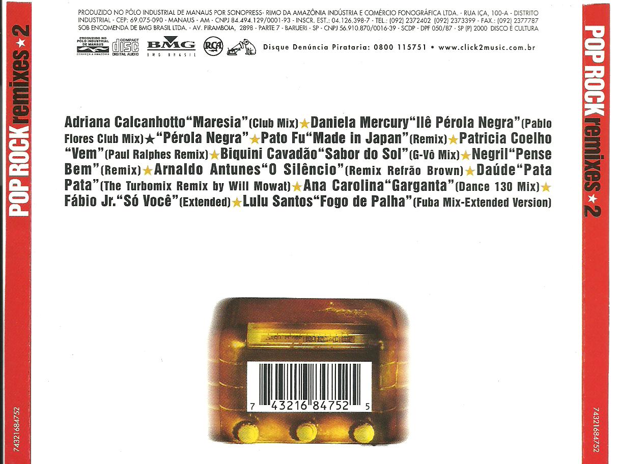 Brasil Remixes : POP ROCK REMIXES Vol. 2 (coletânea)