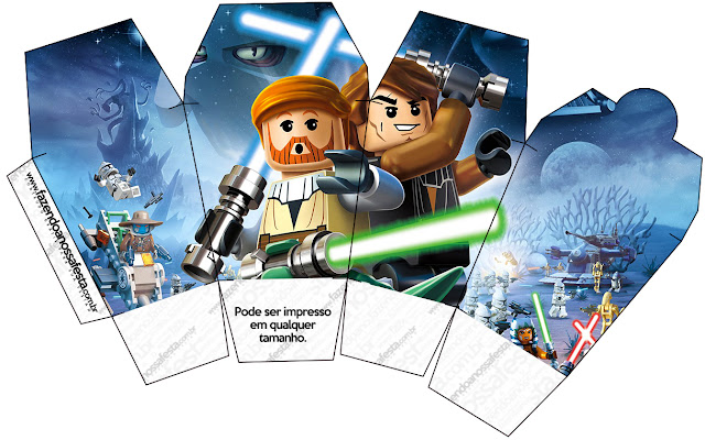 Star Wars Lego, Free Printable Chinese Take Away Box. 