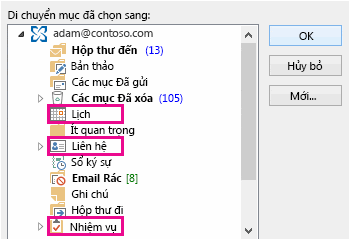 Khôi phục các mục đã xóa trong Outlook