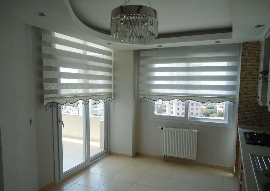 Desenli Zebra Perde Modeli Elif Perde