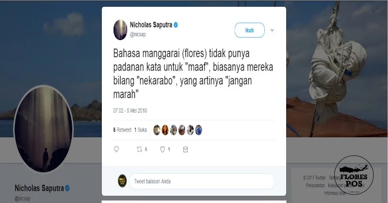 Nicholas Saputra Belajar Bahasa Manggarai 1