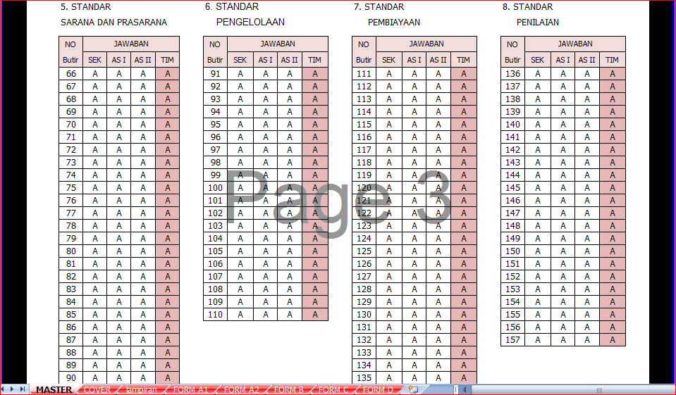 Penilaian Visitasi Akreditasi S-M 2014 Format Excel Penilaian Visitasi Akreditasi S-M 2014 Format Excel
