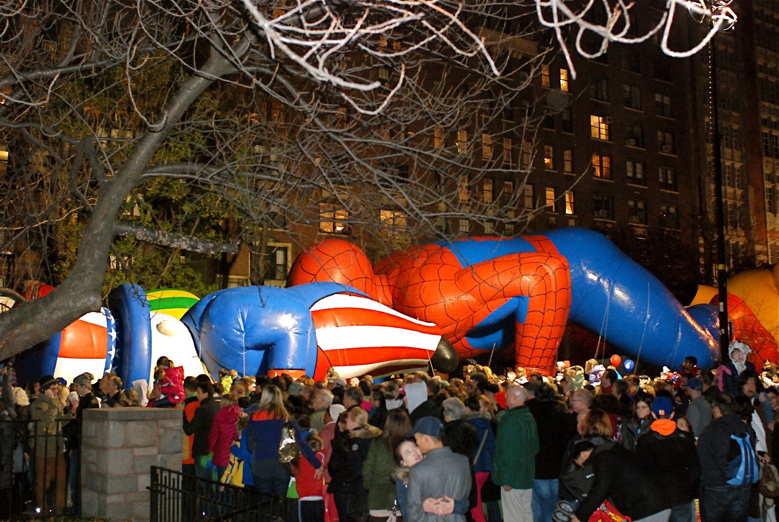 NYC ♥ NYC Macy's Thanksgiving Balloon Inflation on the Upper Westside