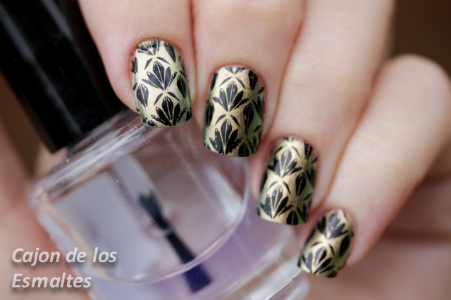 estampado con Chanel Peridot y Bornpretty L007