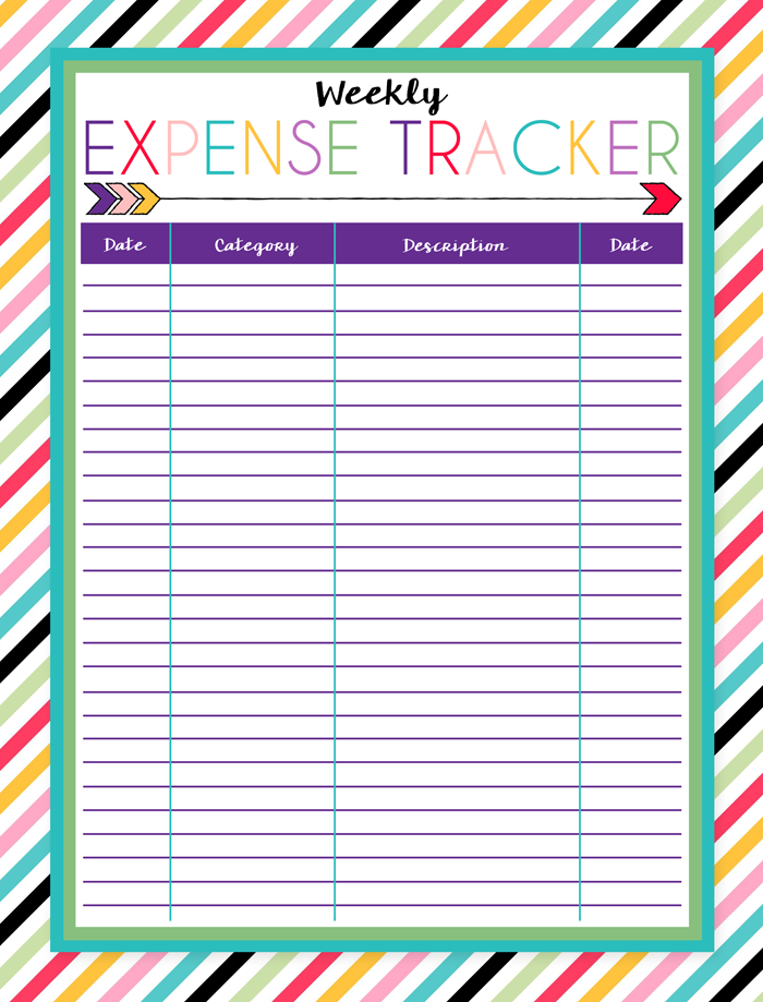 Expense Tracker Free Printable
