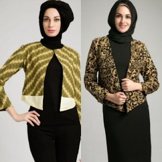 Blazer Batik Wanita Panjang Modis 17 Model Desain Blazer Batik Terbaru Lengan Panjang Dan Tanpa Lengan / Rompi
