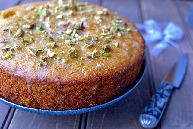 Pistachio Cake (eggless recipe)